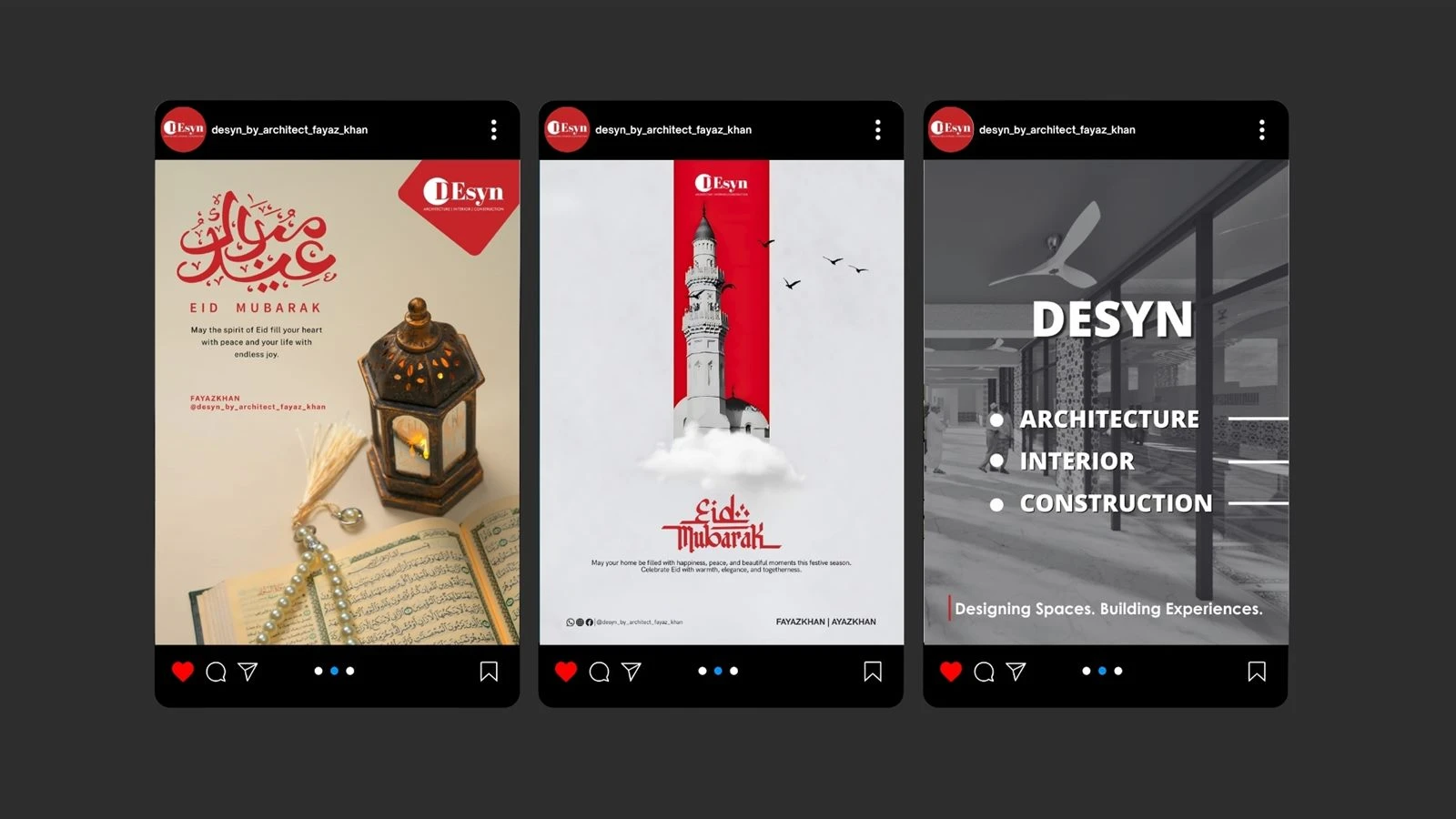 Desyn Interior Instagram Reel cover — masjid interior renovation project