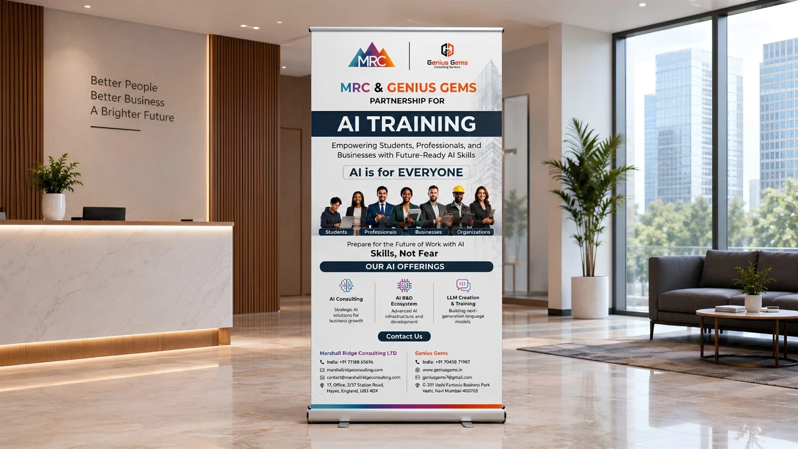 Marshall Ridge Consulting Campaign & OOH work by Safar Spectrum Media