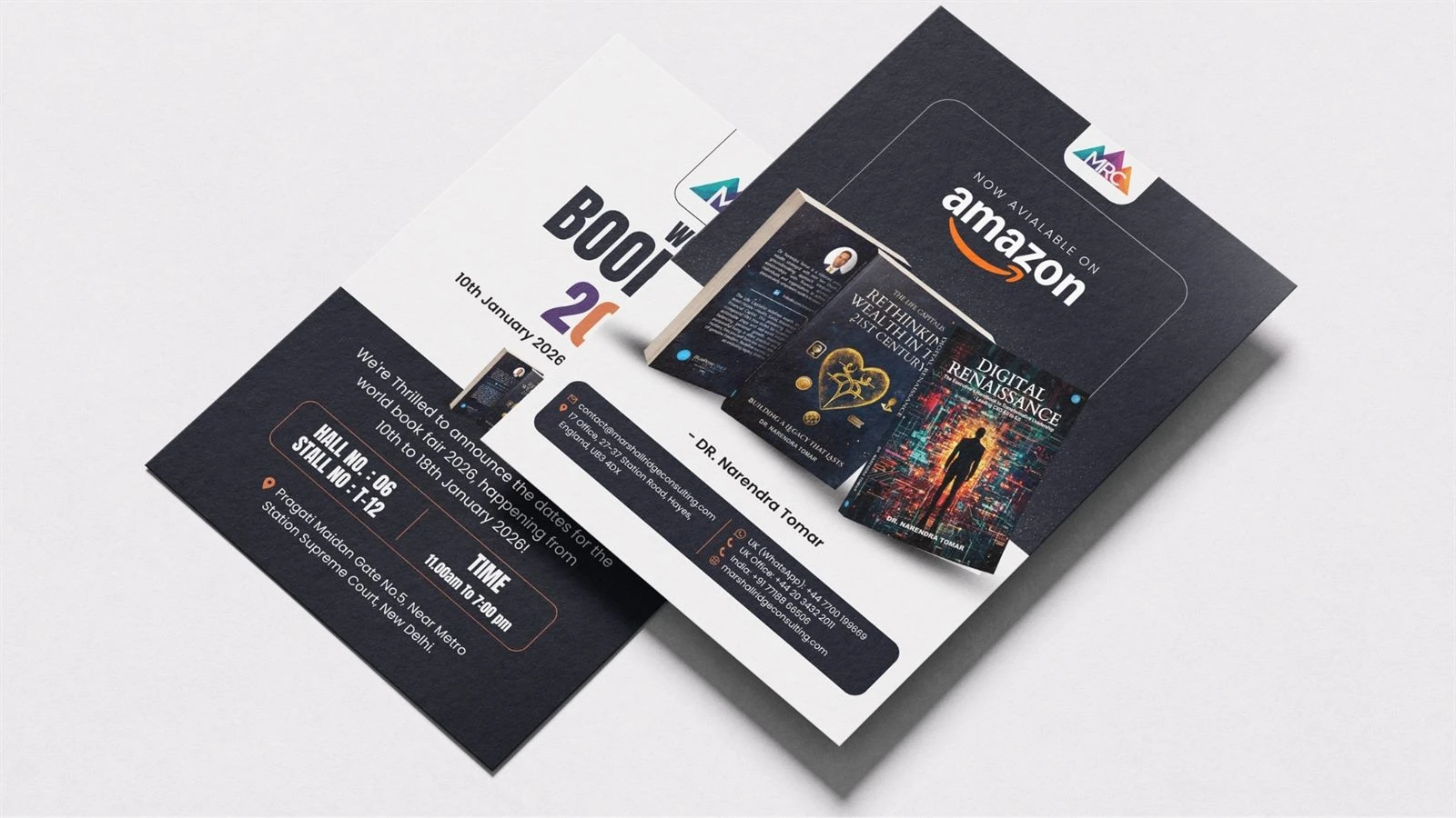 Marshall Ridge Consulting exhibition banner and event standee design