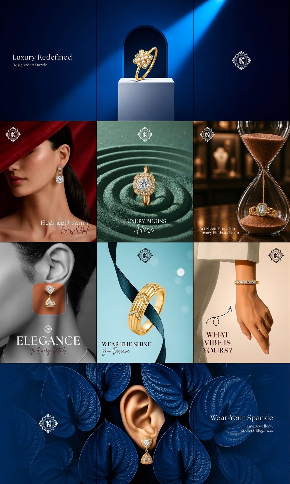 NK Creations Instagram Grid work by Safar Spectrum Media &mdash; Instagram feed grid
