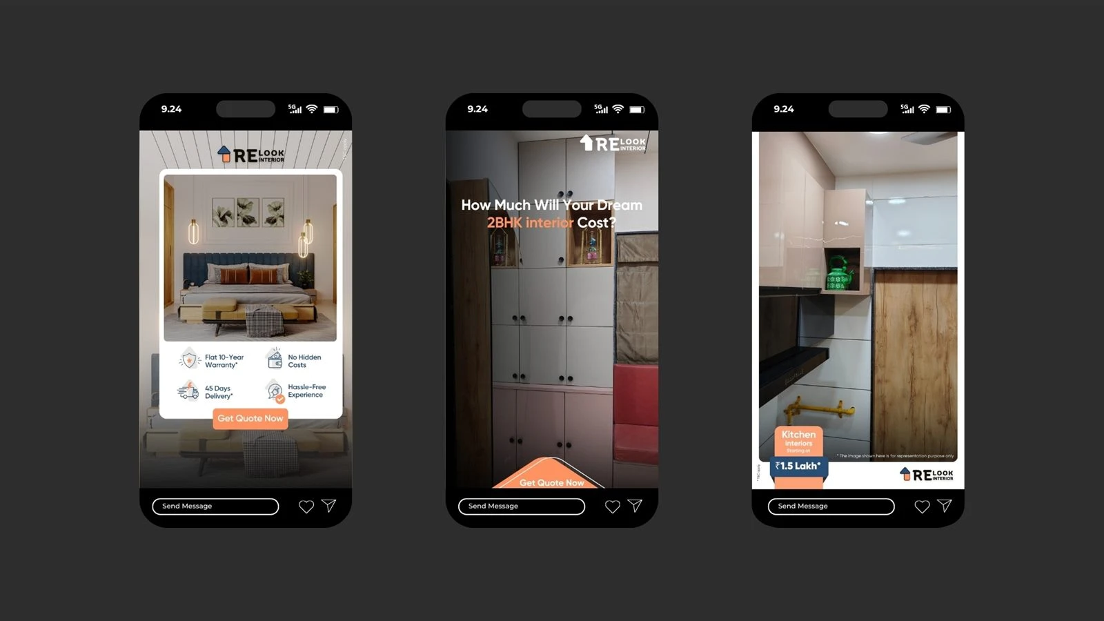 Relook Interior Social Media work by Safar Spectrum Media