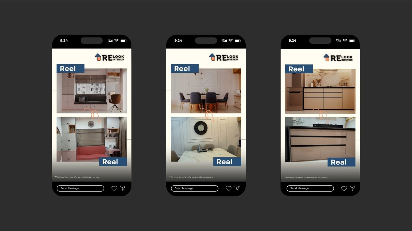 Relook Interior Social Media work by Safar Spectrum Media
