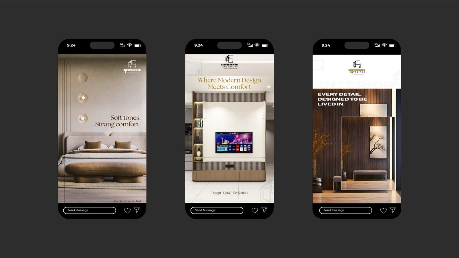 Siddheshwar Interiors Social Media work by Safar Spectrum Media