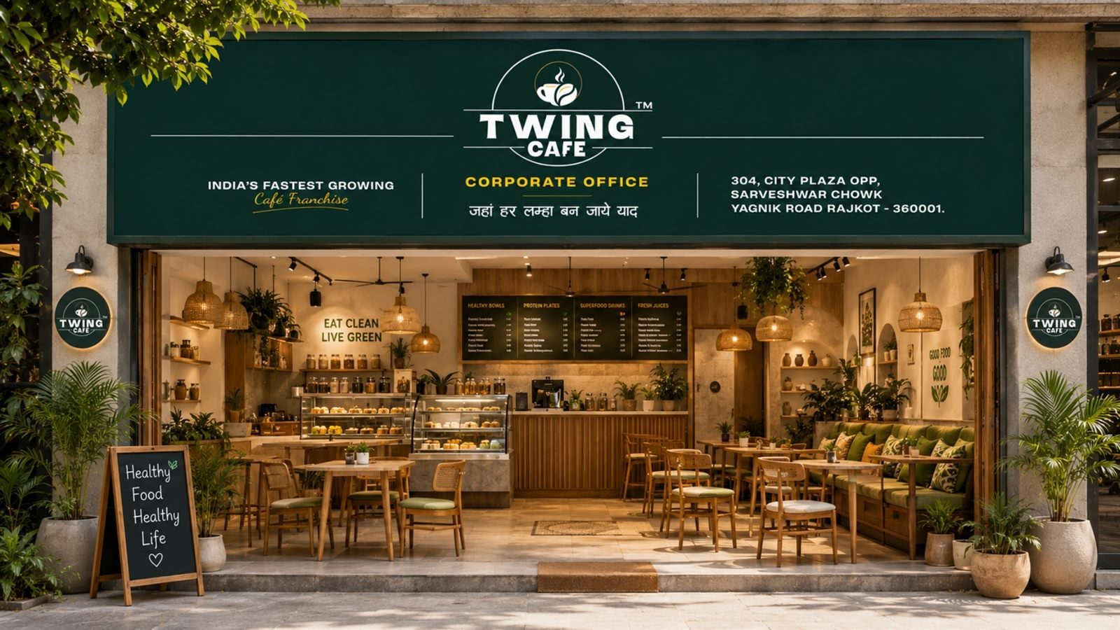 Twing Cafe Print & Collateral work by Safar Spectrum Media