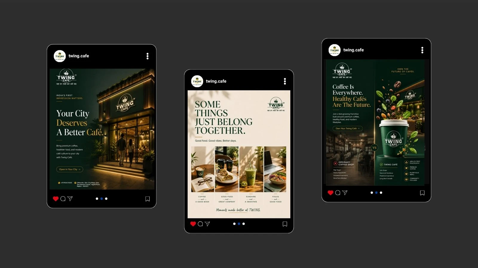 Twing Cafe Social Media work by Safar Spectrum Media